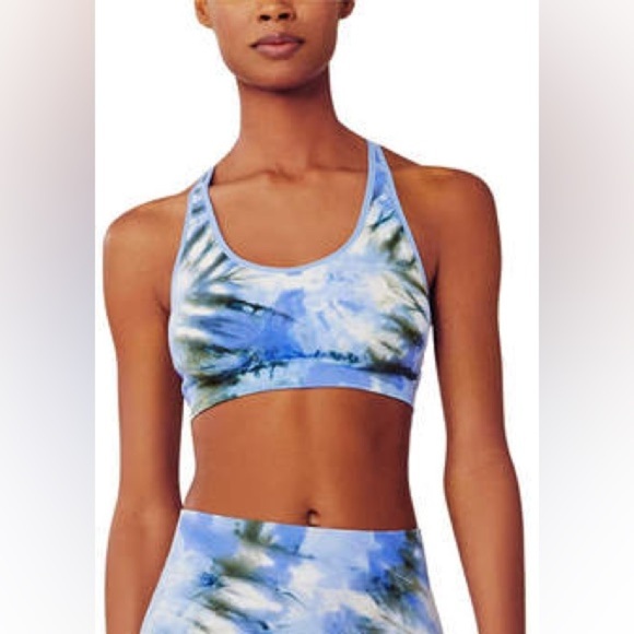 Tory Burch Sport Seamless Racerback Tie Dye Sports Bra - Picture 1 of 9